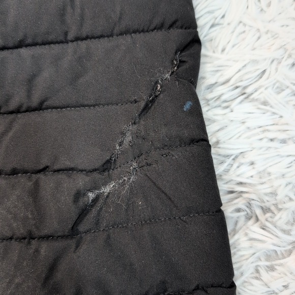Tommy‎ Hilfiger Jacket Womens M Black Hood Zip Up Gorpcore Pockets Puffer Logo - Picture 11 of 12